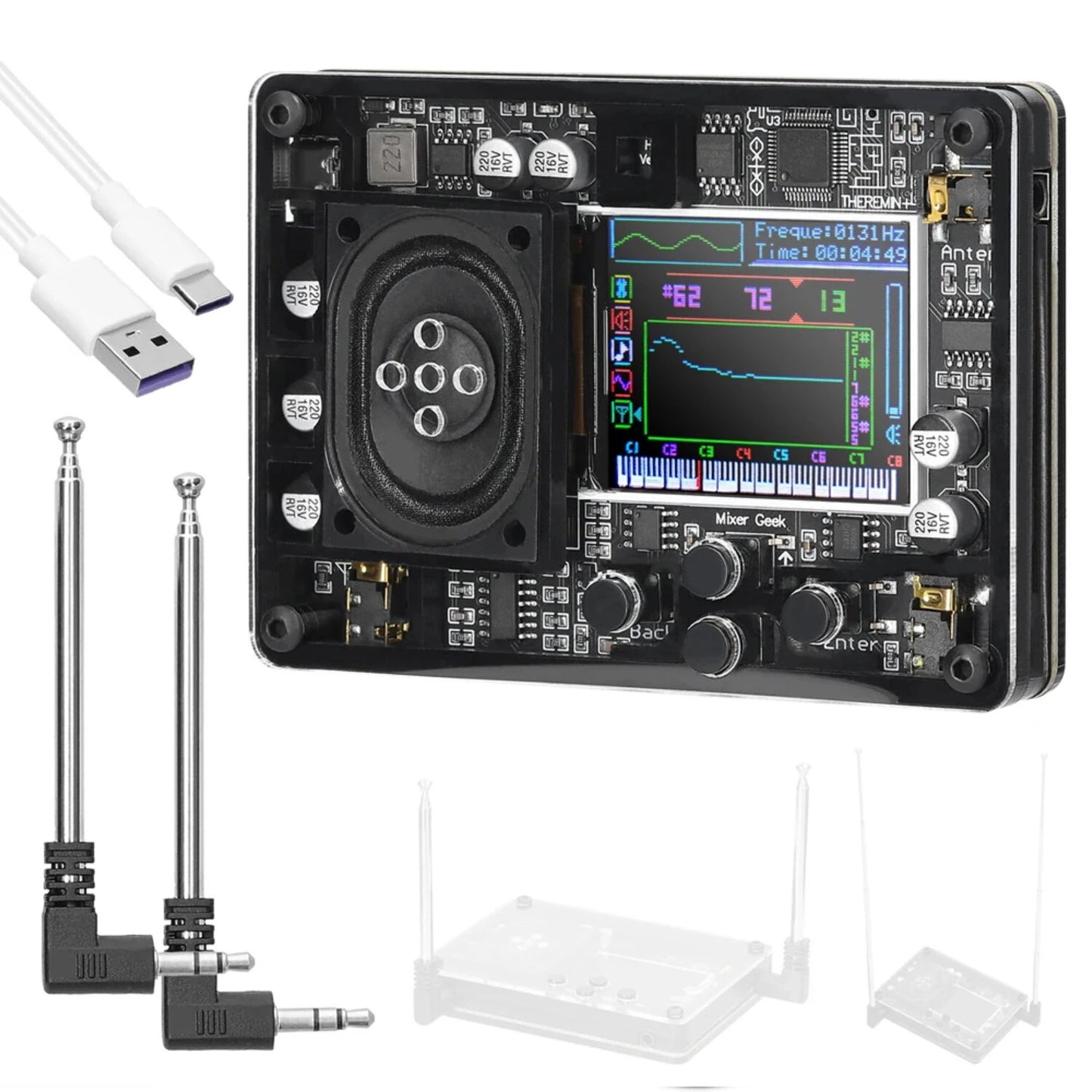 Theremin Musical Instrument Novel and Fun Geek Equipment Theremin+ Gift Music Fans