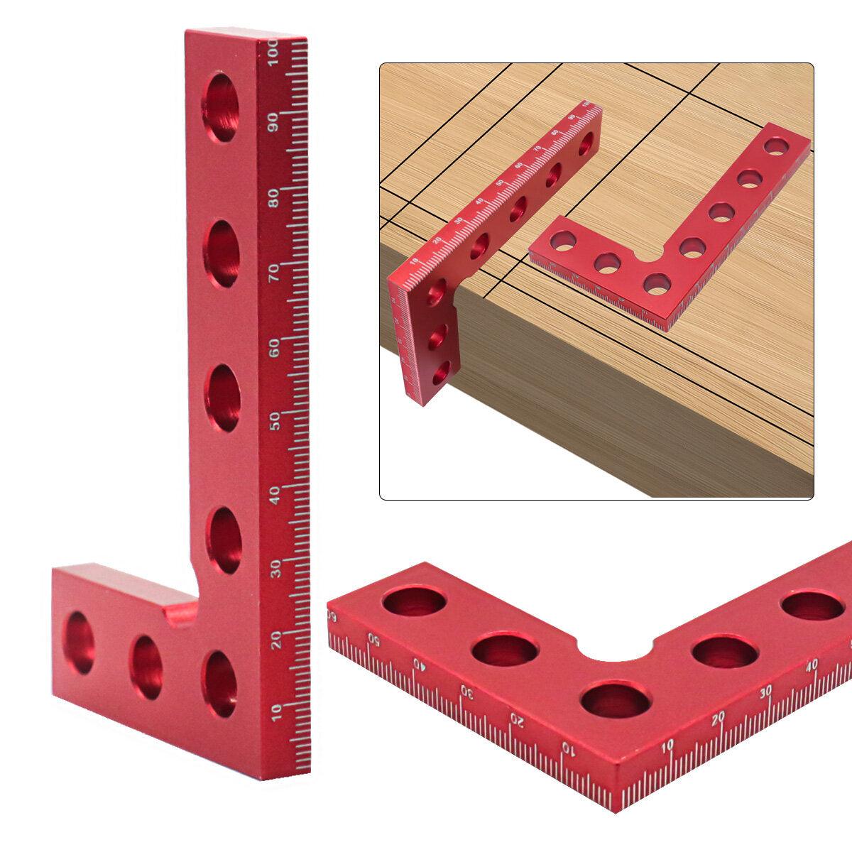 100mm 90 Degree Carpenter Square L Square Right Angle Ruler Aluminum Pocket Ruler Woodworking Measuring Tool - Zen Craft