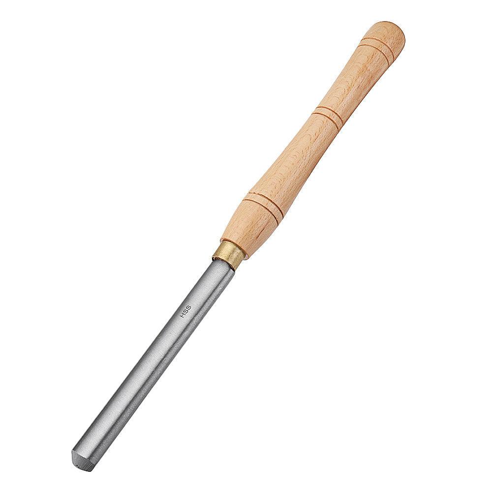 Drillpro High Speed Steel Lathe Chisel Wood Turning Tool with Wood Handle Woodworking Tool