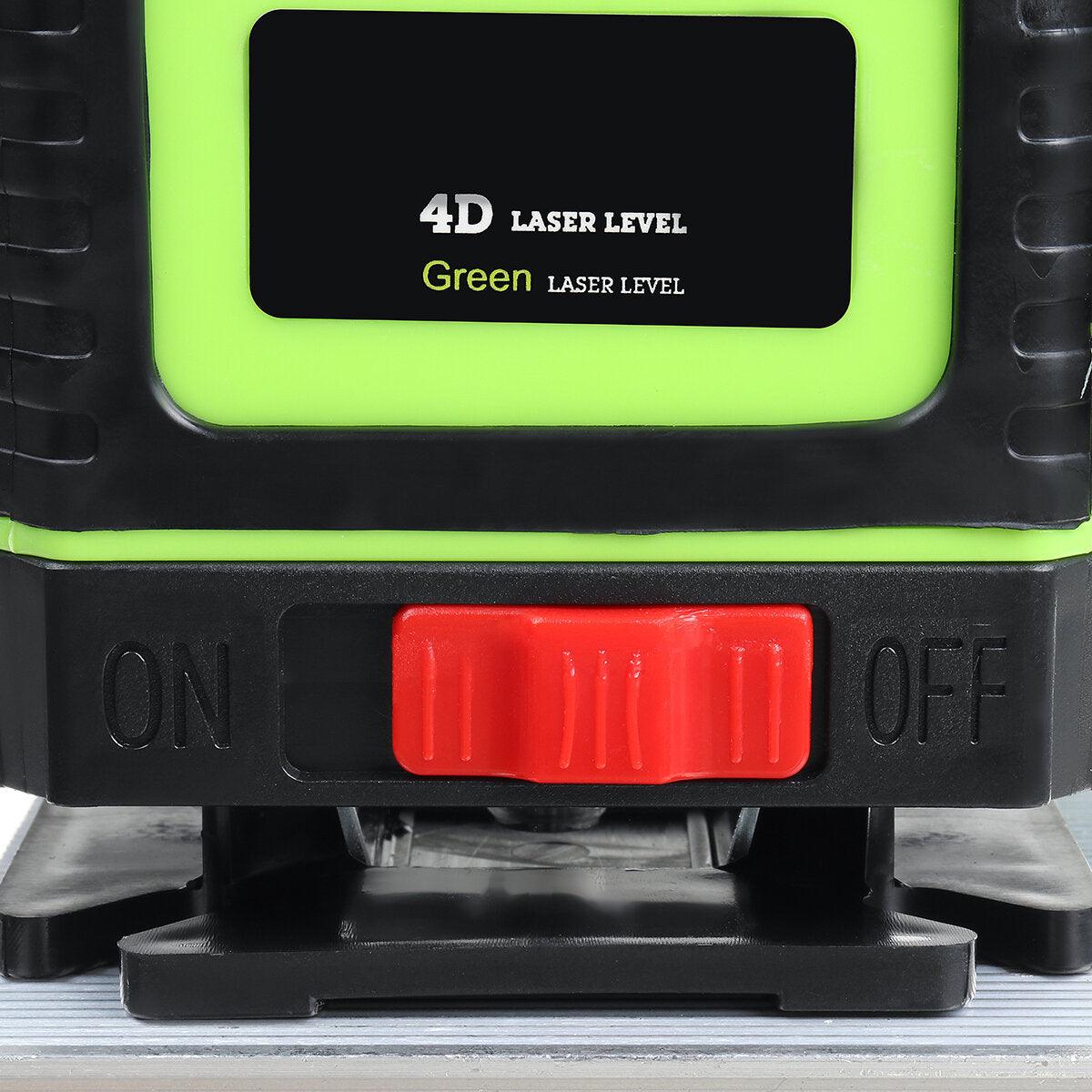 16-Line Strong Green Light 4D Remote Control Laser Level Measure with Wall Attachment Frame - Zen Craft