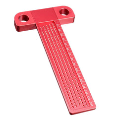 Drillpro Aluminium Alloy T-160 Hole Positioning Metric Measuring Ruler Woodworking Precision Marking Scriber - Zen Craft