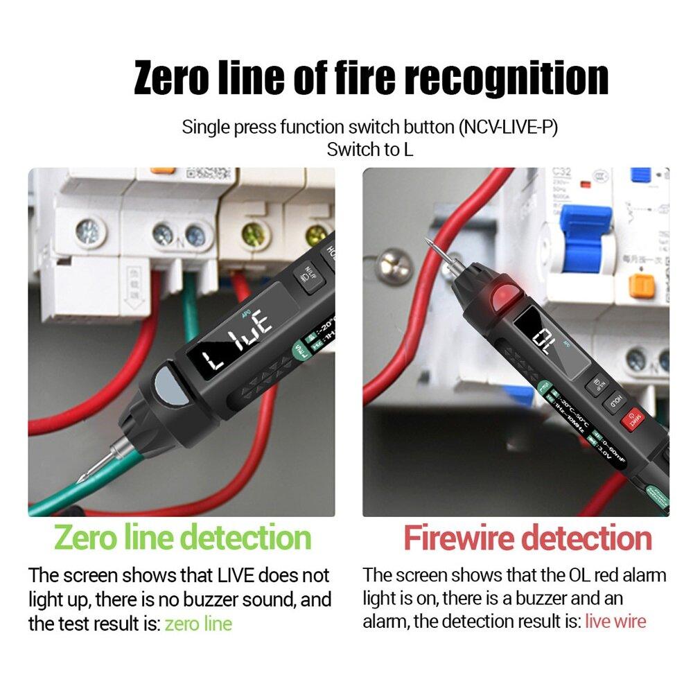 ANENG A3008 Digital Multimeter Auto Intelligent Sensor Pen Tester 6000 Counts - Zen Craft