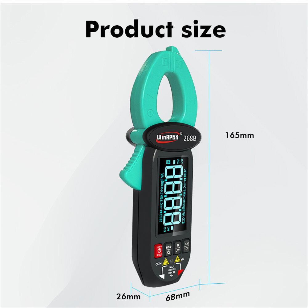 WINAPEX 268B Leakage Current Detect Clamp Meter 0.1mA high resolution True RMS Multimeter AC DC Clamp Meter