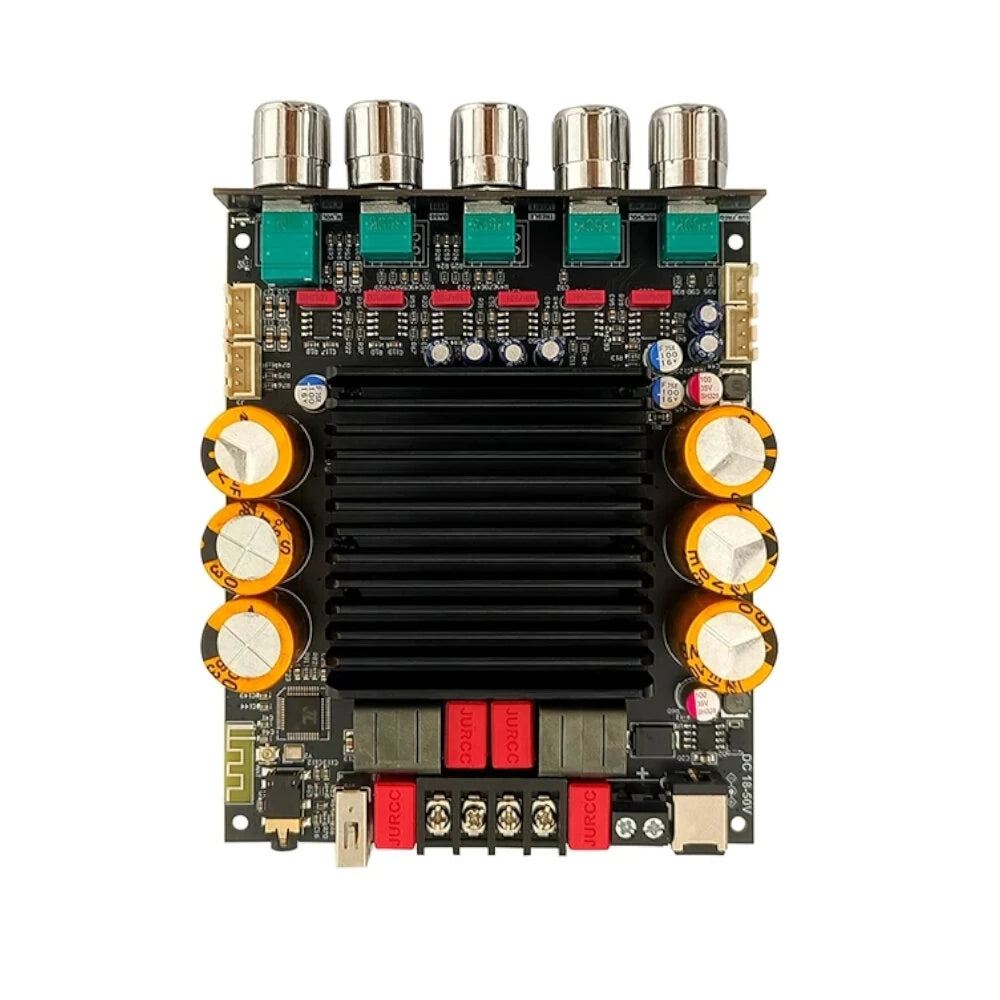 ZK-SUB600 DC 18-50V Bluetooth Amplifier Board with Subwoofer Extension TPA3255 Amplifier Chip 2.0+Channels Power 300W+300W+Sub