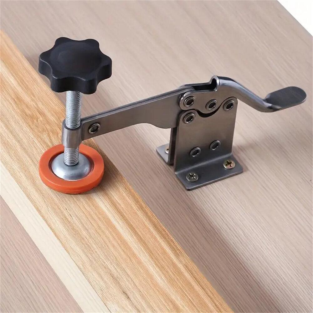 Toggle Clamp Stainless Steel Quick-Release Horizontal Clamp Adjustable Anti-Slip Hold Down Clamp For Woodworking Welding - Zen Craft