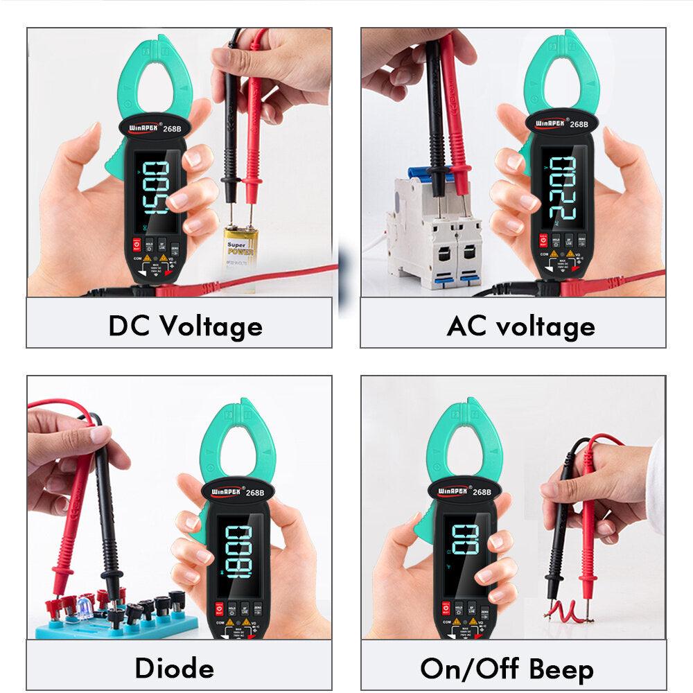 WINAPEX 268B Leakage Current Detect Clamp Meter 0.1mA high resolution True RMS Multimeter AC DC Clamp Meter - Zen Craft