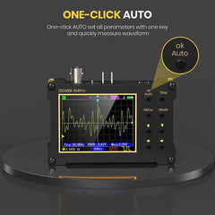 ZEEWEII DSO154Pro Mini Handheld Digital Oscilloscope 154pro 40MSa/s Sampling Rate 18MHz Bandwidth PWM Signal Generator LCD Display - Zen Craft