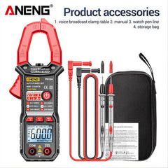 ANENG PN104 Clamp Meter AC Current Voice Broadcast Multimeter AC DC Voltage Tester Car Amp Hz Capacitance NCV Ohm Tester Tools - Zen Craft