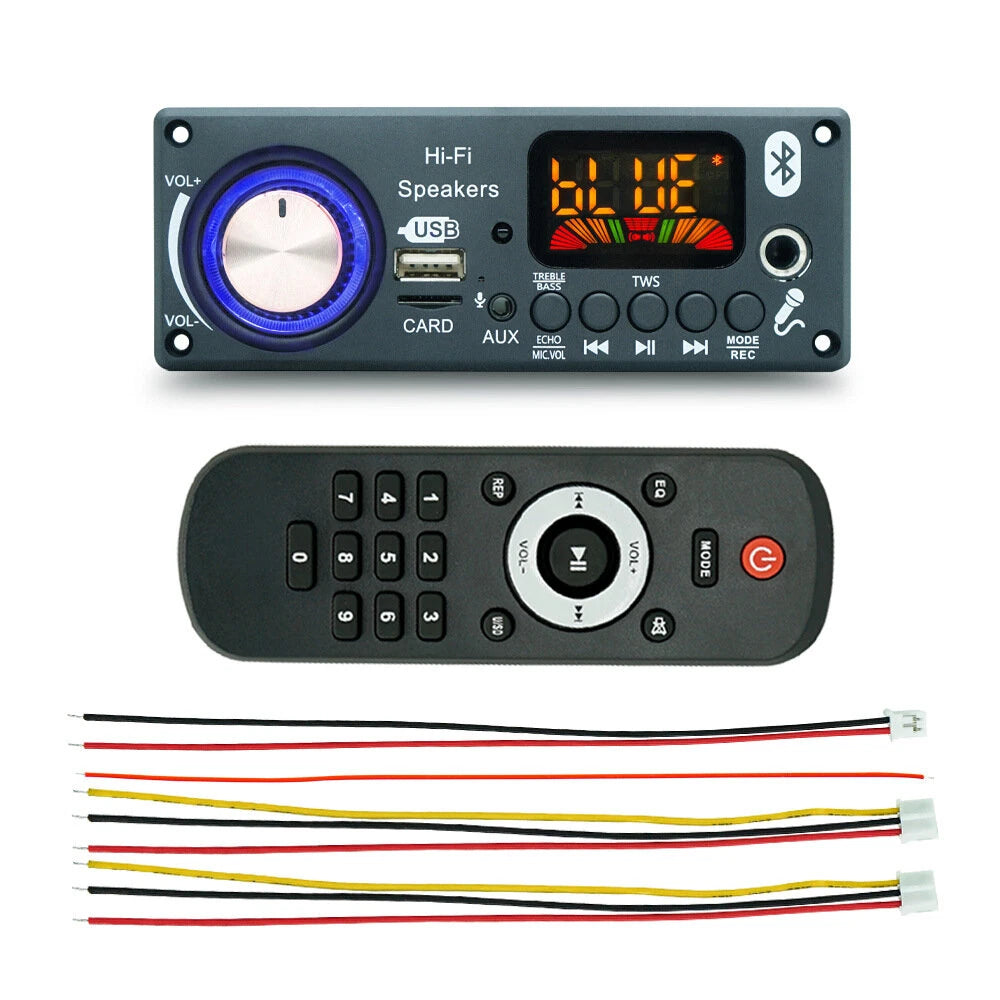 D185BT Wireless Preamp Amplifier Board Bluetooth MP3 Radio Decoder Module Support Remote Control