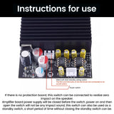 TPA3255 HiFi Amplifier Board 2 Channel Digital Audio Module High Power Output 315W 4 Class D Chip Low Distortion Wide Frequency Range