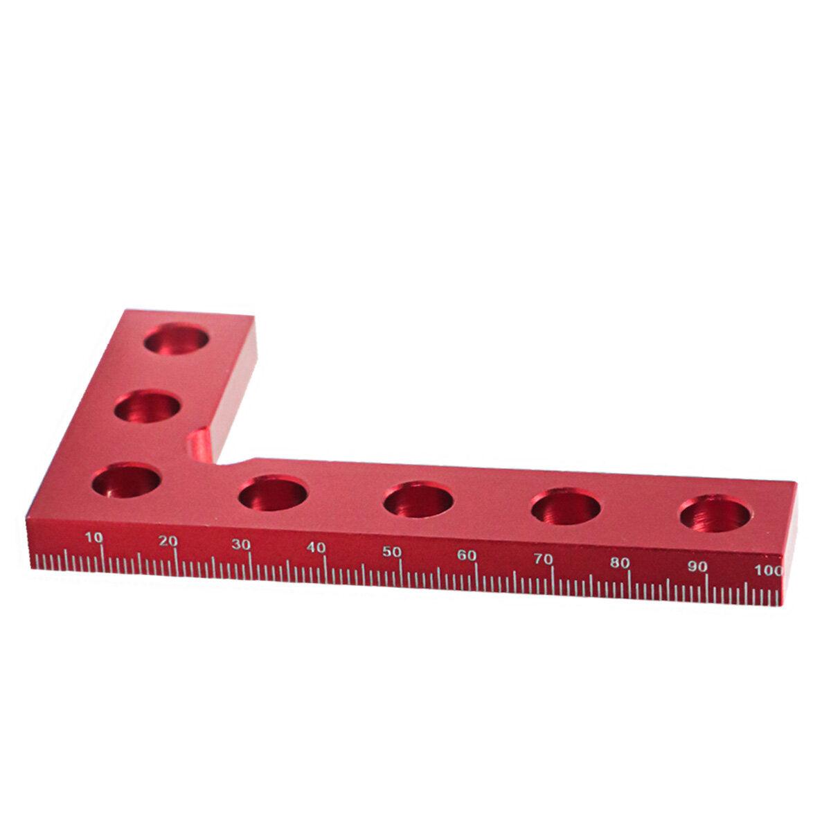 100mm 90 Degree Carpenter Square L Square Right Angle Ruler Aluminum Pocket Ruler Woodworking Measuring Tool - Zen Craft