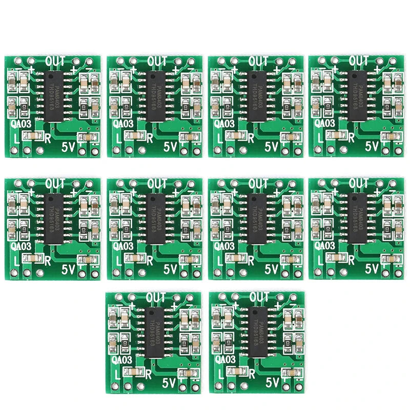 10Pcs/5pcs/1pc PAM8403 Audio 2x3W Mini Digital Power Amplifier Board for Class D Stereo Audio Amplifier Module 5V Power