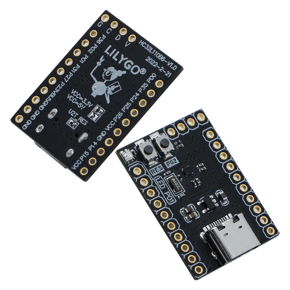 LILYGO T-HC32 HC32L110B6 Smallest Size MCU Ultra-low Power Flexible Power Management WS2812 For Keil & IAR Software Support C