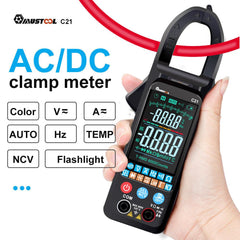 MUSTOOL C21 AC/DC Current Voltage Digital Clamp Meter Large Color Screen NCV 6000 Counts True RMS Automatic Measurement Smart Digital Multimeter - Zen Craft