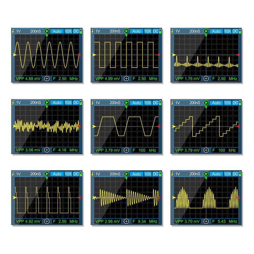 MUSTOOL MDS120M Professional Digital Oscilloscope 120MHz Analog Bandwidth 500MS/s Sampling Rate 320x240 LCD Screen Support Waveform Storage with Backlight - Zen Craft