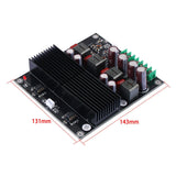 HIFI Dual-Core TPA3255 Stereo Amplifier Board 2 Channel 600W+600W Class D Digital Power Amp DC 19-50V 0.006% THD 20Hz-30KHz Multiple Inputs