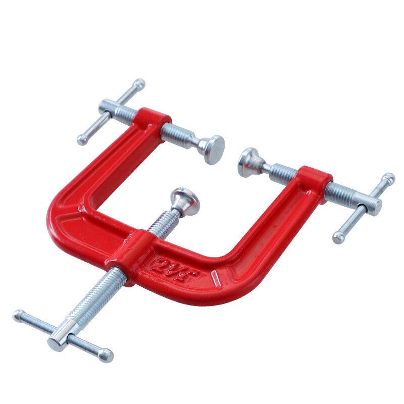 Industrial G Clamp Three Way Clamping Spiral Advance Design Milled Cast Iron High Strength For Machine Processing Furniture Making Marble Glasswork - Zen Craft