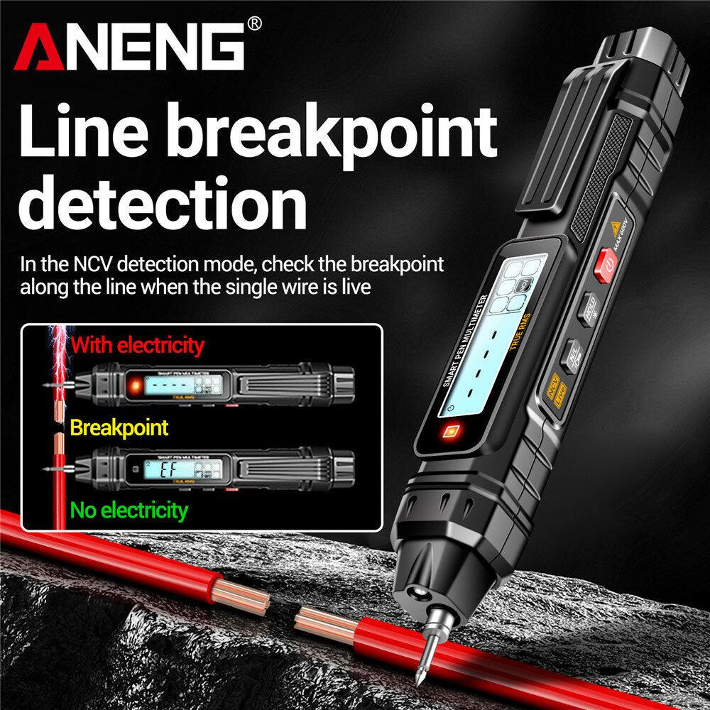 ANENG A3005 Digital Multimeter Pen Type 4000 Counts Professional Meter Non-Contact Auto AC/DC Voltage Ohm Diode Tester For Tool - Zen Craft