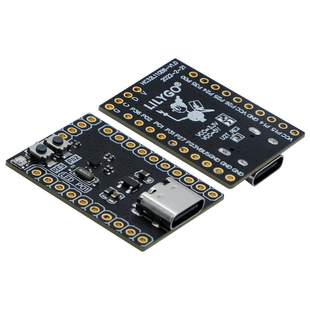 LILYGO T-HC32 HC32L110B6 Smallest Size MCU Ultra-low Power Flexible Power Management WS2812 For Keil & IAR Software Support C