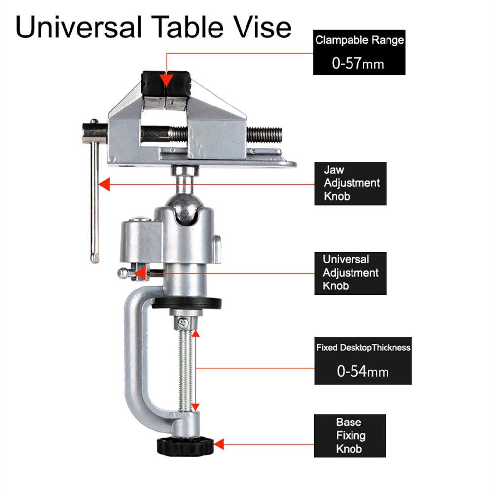 Multifunctional Table Vise Bench Clamp Bracket 360 Clamp Table Electric Grinder Holder Drill Dremel Fixed Shelf For Rotary Tool