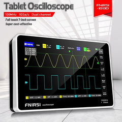 FNIRSI 1013D 7-inch Digital 2 Channels Tablet Oscilloscope 100M Bandwidth 1GS/s Sampling Rate