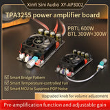 Sinilink AP3002 Power Amplifier Board TPA3255 Chip 300W x 2 Stereo Audio Amplifier High Power Output Wide Voltage Input