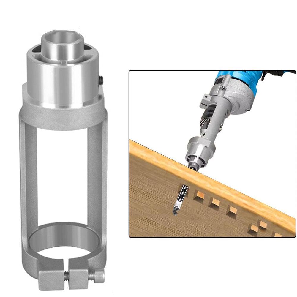 Cast Aluminum Square Hole Drill Bit Adapter for Hand Electric Drills Easy Installation Durable Woodworking Tool with Precise 20mm Width 38-43mm Diameter Fitment Quick and Smooth Drilling - Zen Craft