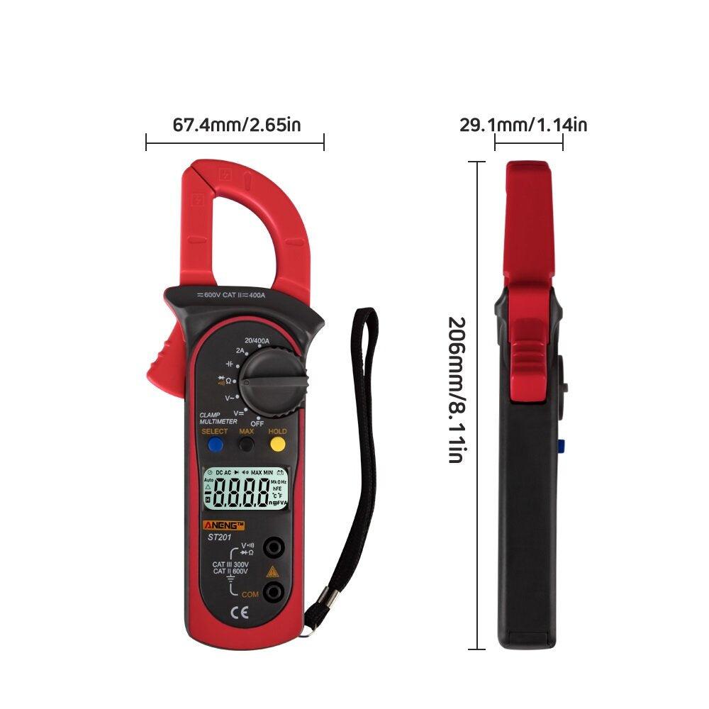 ANENG ST201 Digital Multimeter Clamp Ammeter Transistor Tester Capacitor Tester Power Test Automotive Voltage Tester - Zen Craft