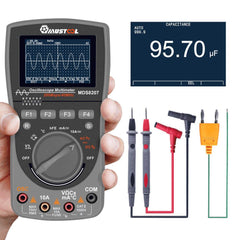 MUSTOOL MDS8207 Intelligent 2 in 1 Digital 40MHz 200Msps/S Oscilloscope 6000 Counts True RMS Multimeter - Zen Craft