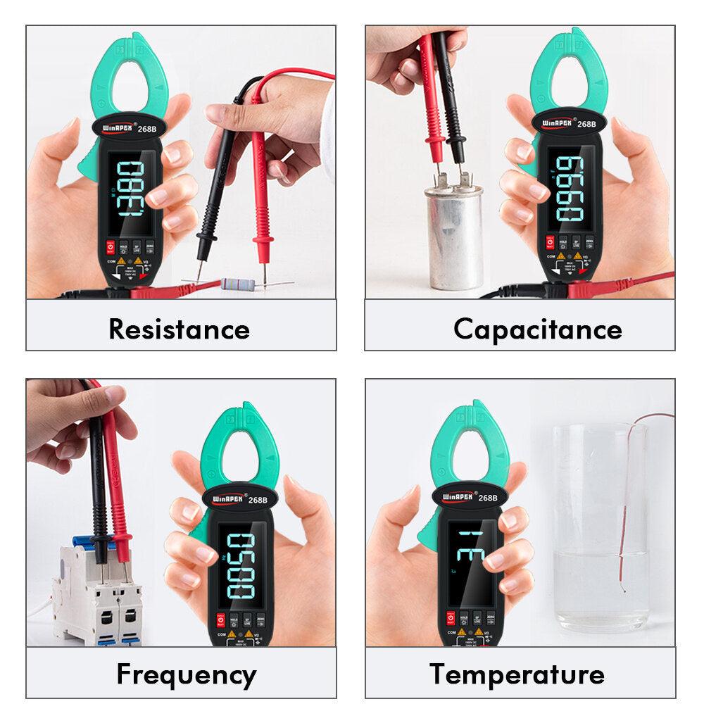 WINAPEX 268B Leakage Current Detect Clamp Meter 0.1mA high resolution True RMS Multimeter AC DC Clamp Meter - Zen Craft