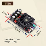 Sinilink AP3002 Power Amplifier Board TPA3255 Chip 300W x 2 Stereo Audio Amplifier High Power Output Wide Voltage Input