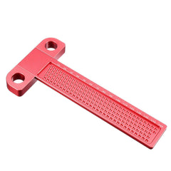 Drillpro Aluminium Alloy T-160 Hole Positioning Metric Measuring Ruler Woodworking Precision Marking Scriber - Zen Craft