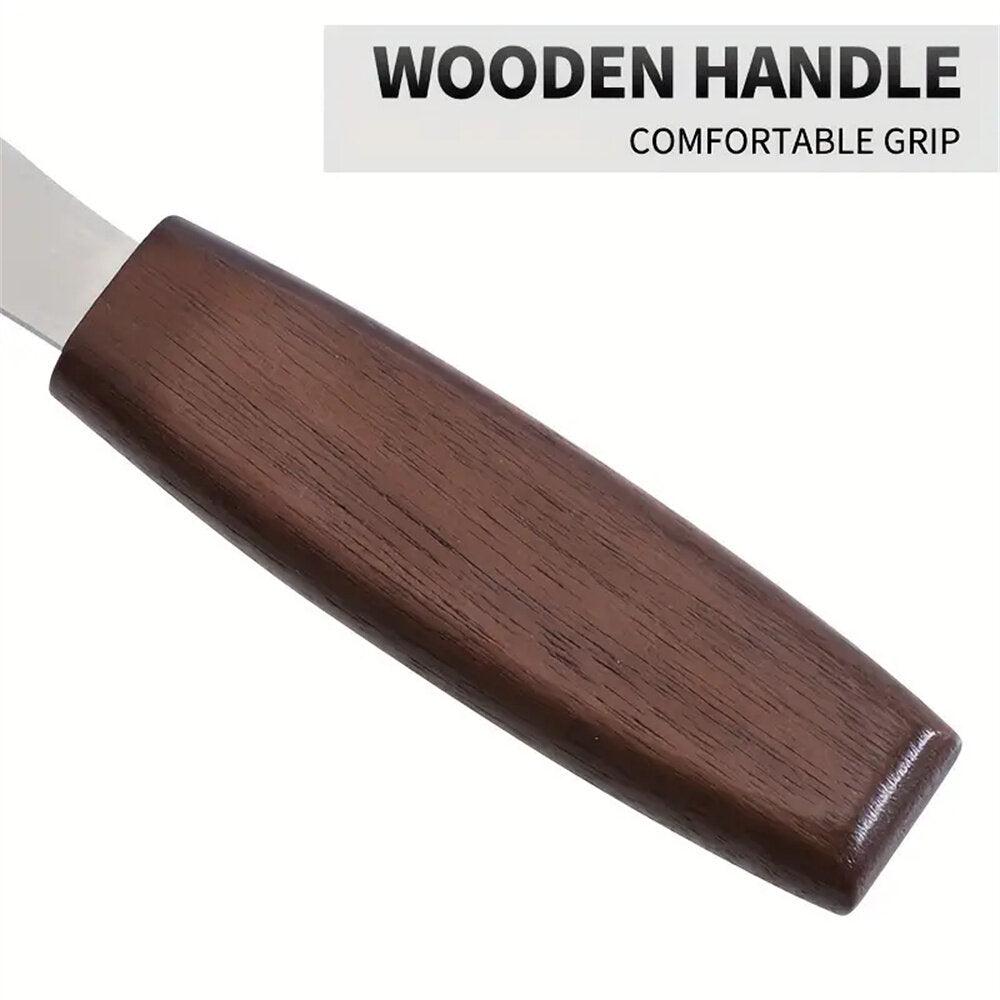 Marking Knife Double Bevel Striking Knife With CR-V Sharp Blade Wooden Handle For Woodworking Carving And Marking