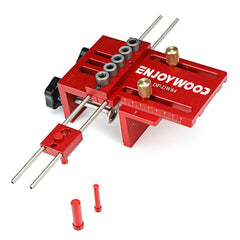 Enjoywood DP-DW84 3 in 1 Adjustable Woodworking Doweling Jig Kit Pocket Hole Jig