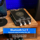 T220HS bluetooth 5.2 Amplifier Board 220W+220W Stereo Channel HiFi Amplifier TPA3251 Audio Module