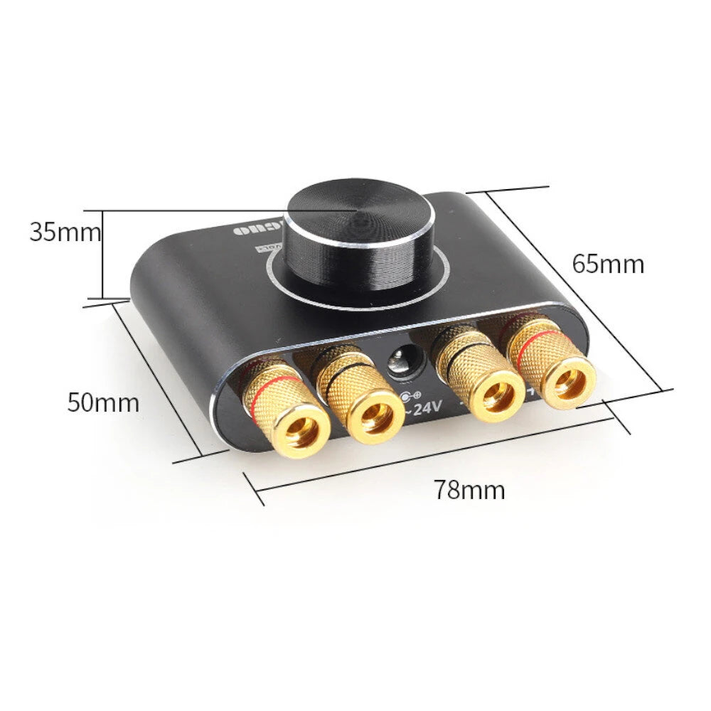 X50H Audio Amplifier 2.0 Channel 20W+20W Bluetooth Amp with Remote Control Supports Bluetooth/USB/AUX Input