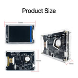 2.6 inch IPS LCD Music Spectrum Equalizer Display Analyzer WiFi Clock Audio Level Indicator Power Amplifier Car AUX DC 5V-12V