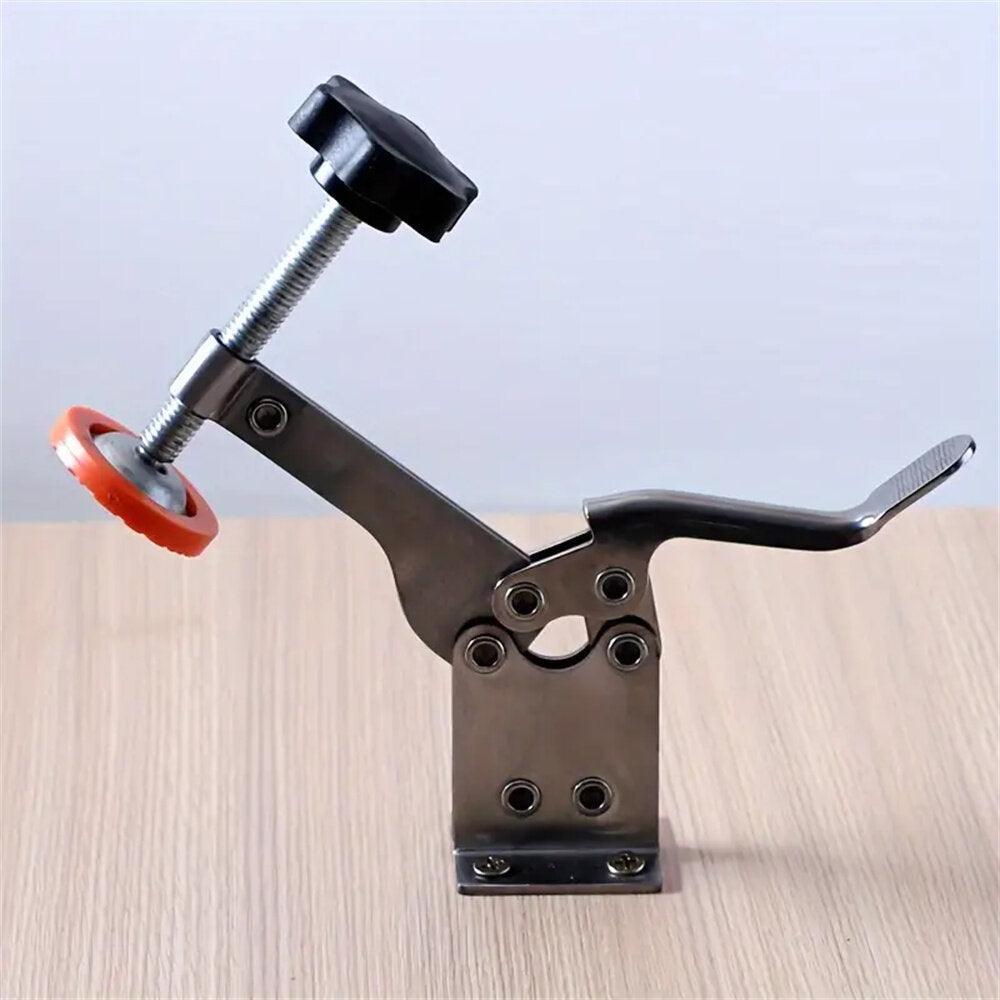 Toggle Clamp Stainless Steel Quick-Release Horizontal Clamp Adjustable Anti-Slip Hold Down Clamp For Woodworking Welding