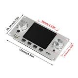 2.8 Inch IPS Screen Audio Decoder Board Bluetooth 5.3 MP3 FLAC WAV APE Support I2S Digital Output USB Sound Card Line Input EQ Audio Module