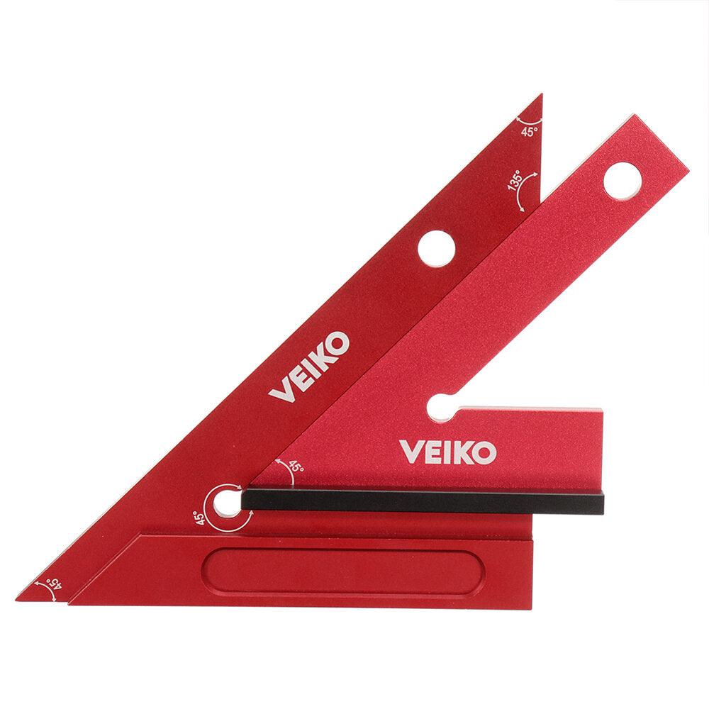 ENJOYWOOD Aluminum Alloy Miter Square with Base 45 Degree Right Angle Ruler Miter Angle Corner Ruler Woodworking Measuring Tools - Zen Craft