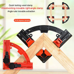 Woodworking 90 Corner Frame Clamp Adjustable Expandable Quick-Lock ABS Plastic Picture Framing Woodworking Tool for Precise Angle Positioning and Efficient Operation - Zen Craft