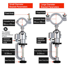 Multifunctional Table Vise Bench Clamp Bracket 360 Clamp Table Electric Grinder Holder Drill Dremel Fixed Shelf For Rotary Tool - Zen Craft