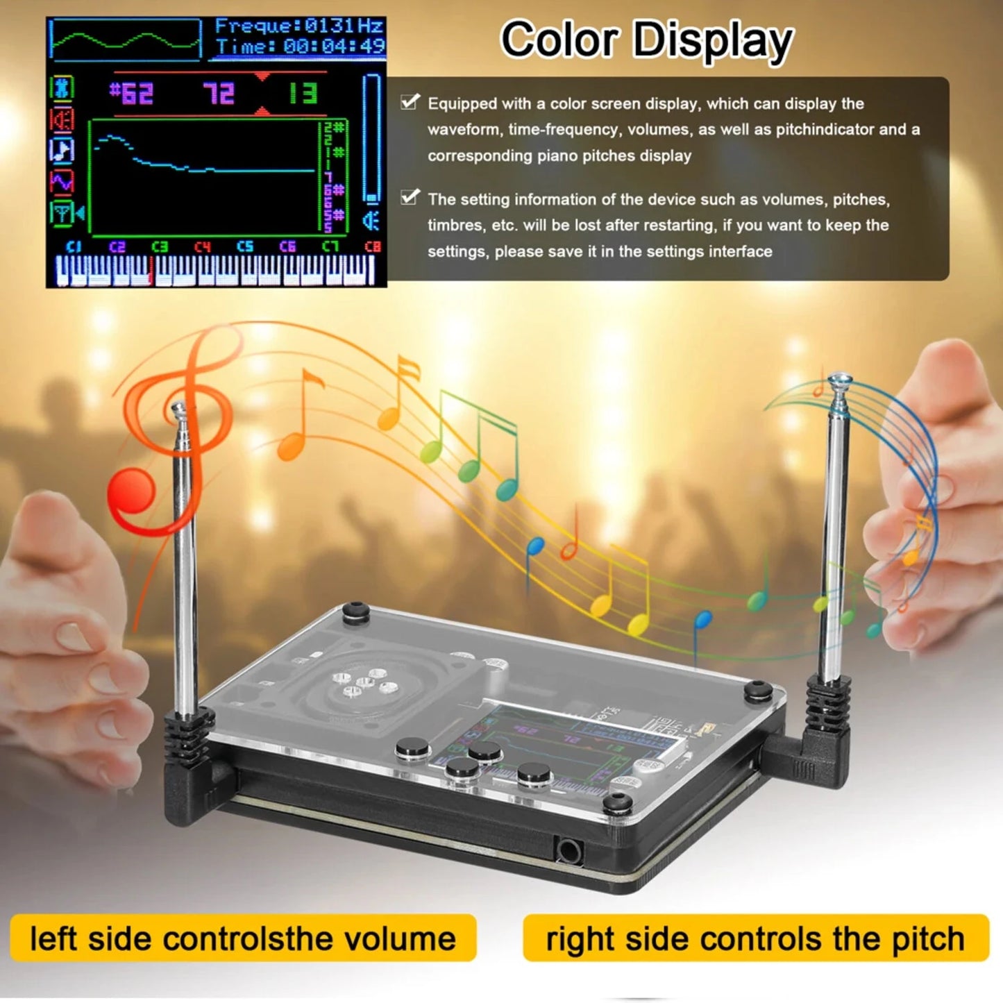 Theremin Musical Instrument Novel and Fun Geek Equipment Theremin+ Gift Music Fans