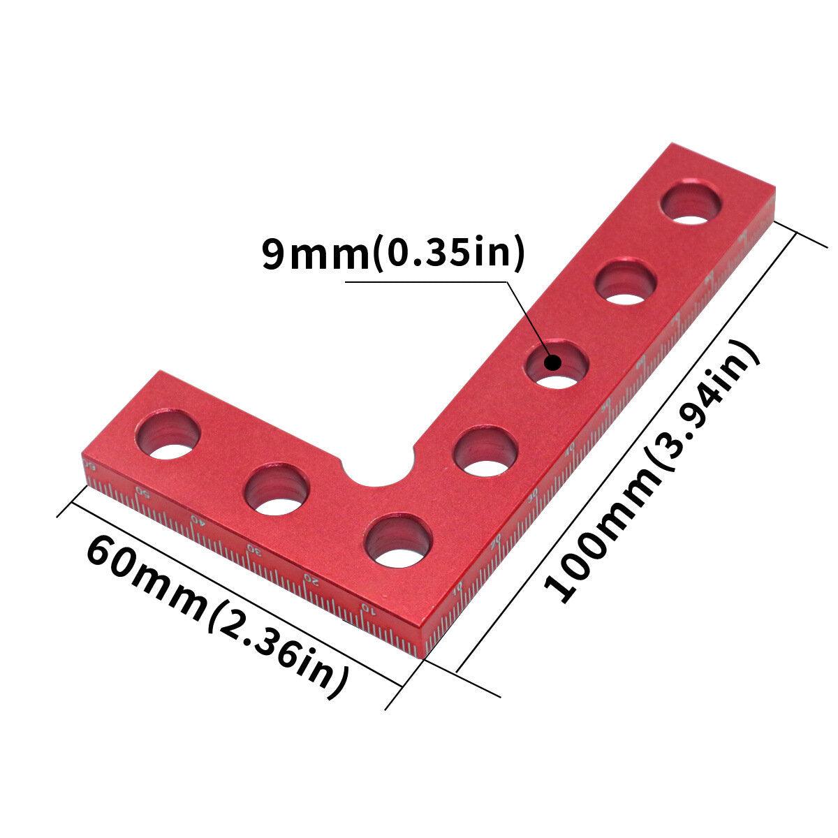 100mm 90 Degree Carpenter Square L Square Right Angle Ruler Aluminum Pocket Ruler Woodworking Measuring Tool - Zen Craft