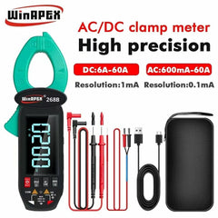 WINAPEX 268B Leakage Current Detect Clamp Meter 0.1mA high resolution True RMS Multimeter AC DC Clamp Meter - Zen Craft