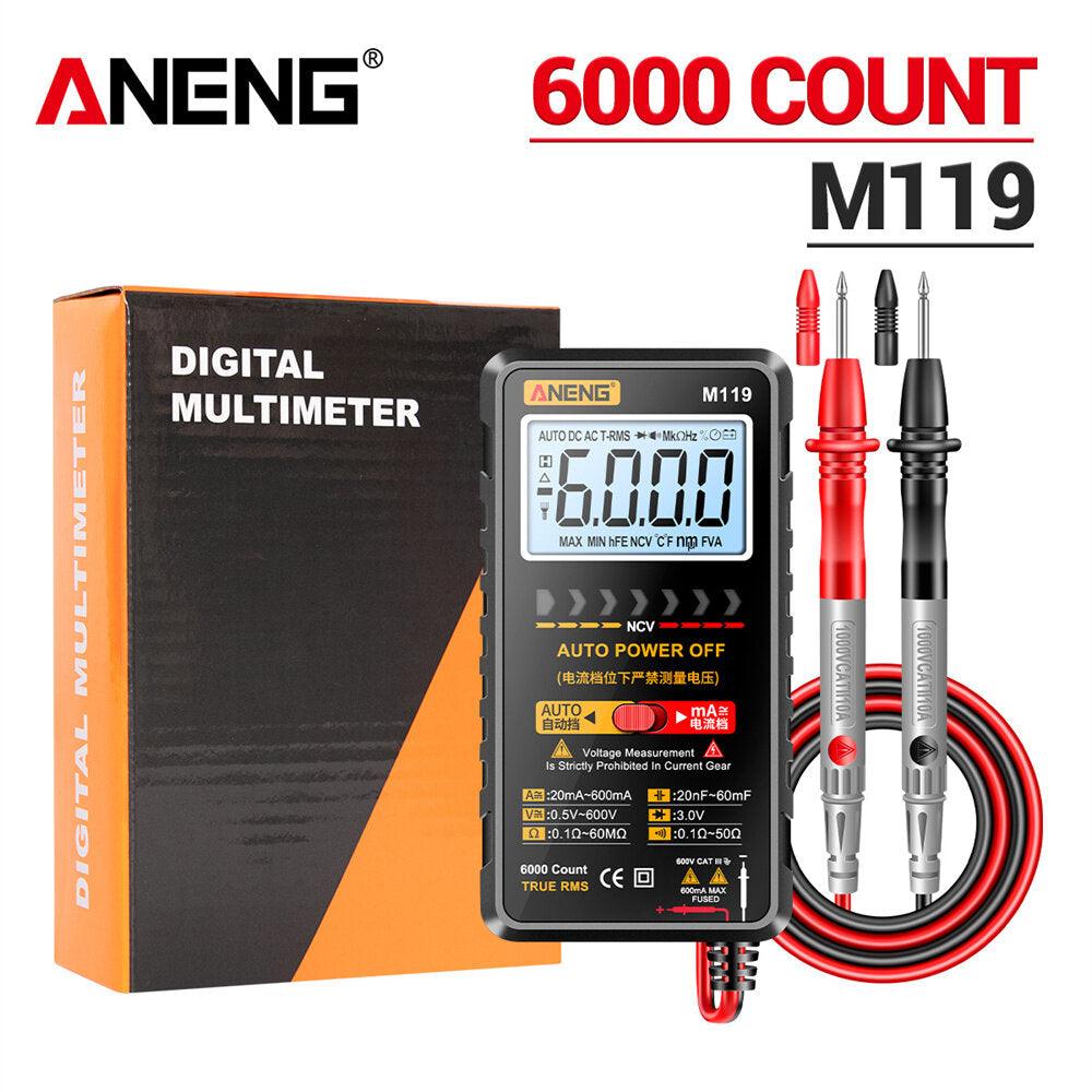 ANENG M119 Portable 6000 Counts Digital Multimeter Avometer Transistor Capacitor Tester