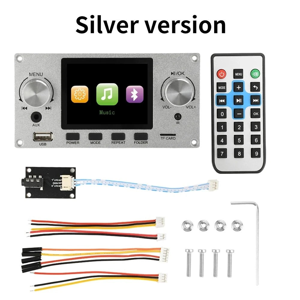 2.8 Inch IPS Screen Audio Decoder Board Bluetooth 5.3 MP3 FLAC WAV APE Support I2S Digital Output USB Sound Card Line Input EQ Audio Module