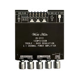 ZK-ST21 2.1 Channel Bluetooth Amplifier Board 100W+100W+200W Subwoofer TPA3221 Support Bluetooth AUX U Disk Sound Card