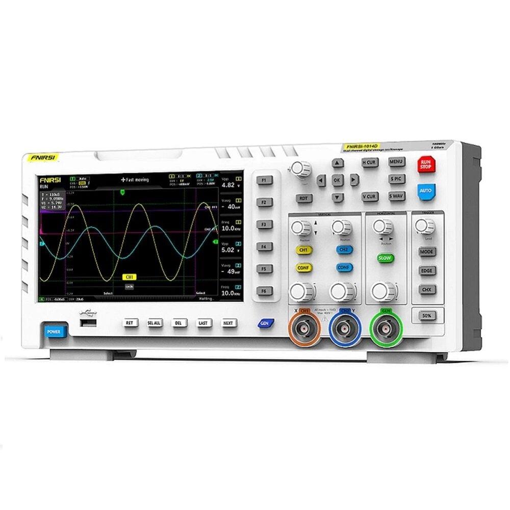 FNIRSI-1014D 7 Inch TFT LCD Display Screen 2 In 1 Dual Channel Input Storage Oscilloscope Digital Signal Generator - Zen Craft