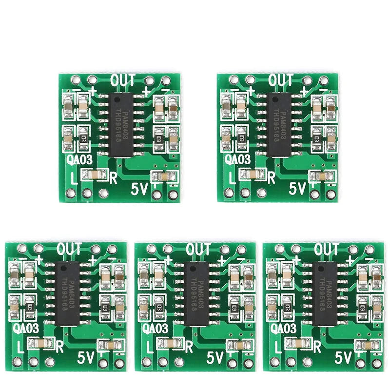 10Pcs/5pcs/1pc PAM8403 Audio 2x3W Mini Digital Power Amplifier Board for Class D Stereo Audio Amplifier Module 5V Power